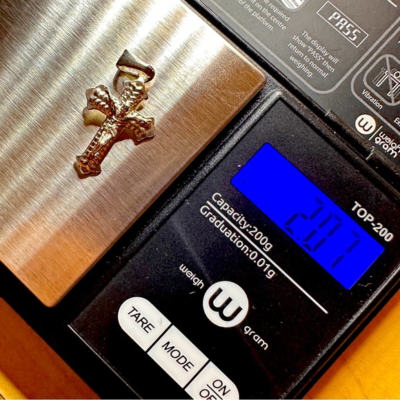 Sterling Crucifix Pendant - 925 Italy - Picture 5 of 5